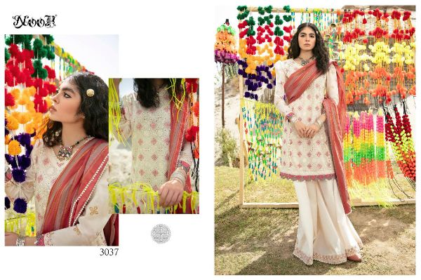 Noor Presents  Qalamkar Vol 2 3033 To 3037 Pakistani Suits Wholesale Rate In Surat