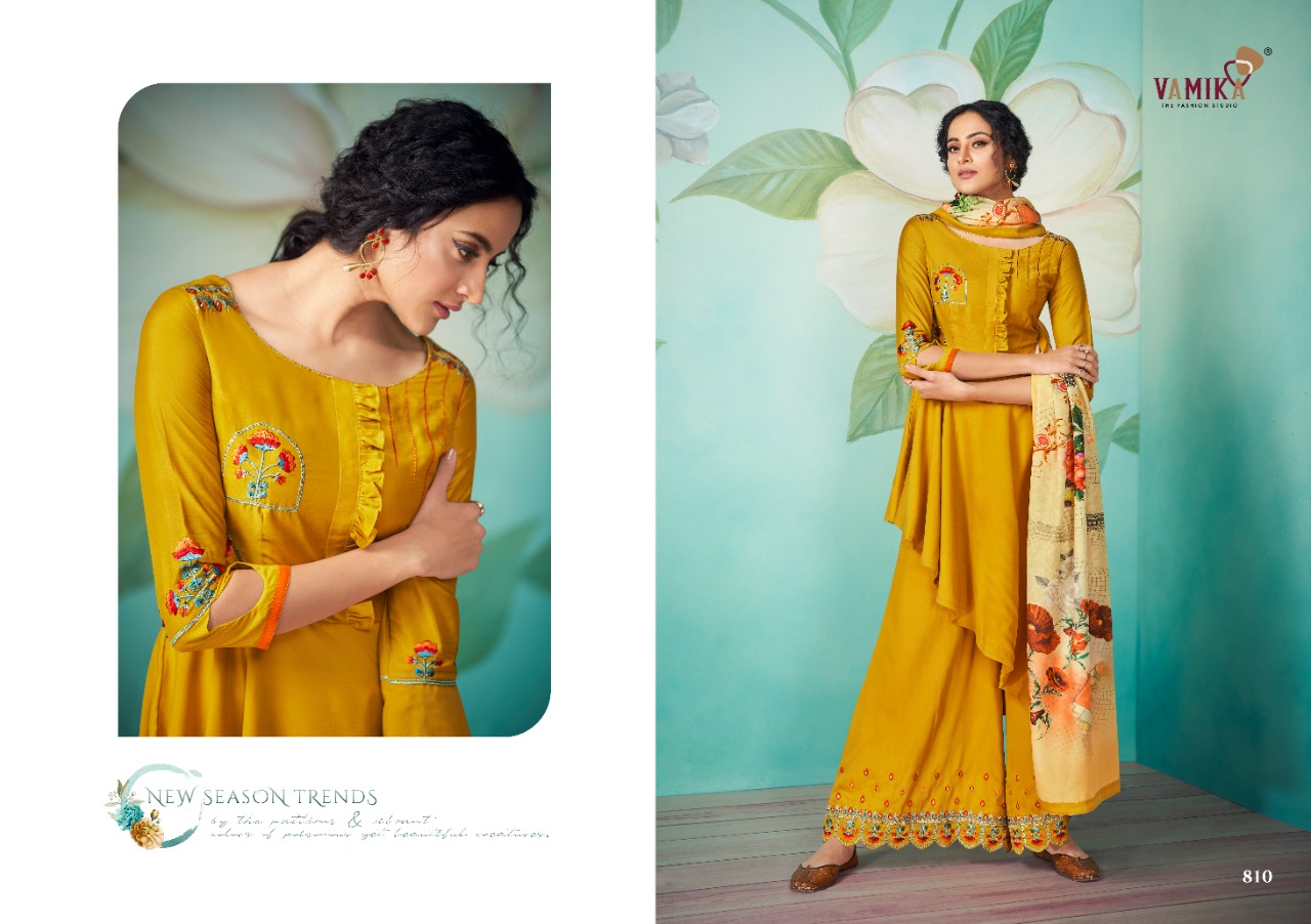 Vamika Presents Chahat Vol 2 Pure Maslin With Cotton Inner Fancy Salwar Kameez