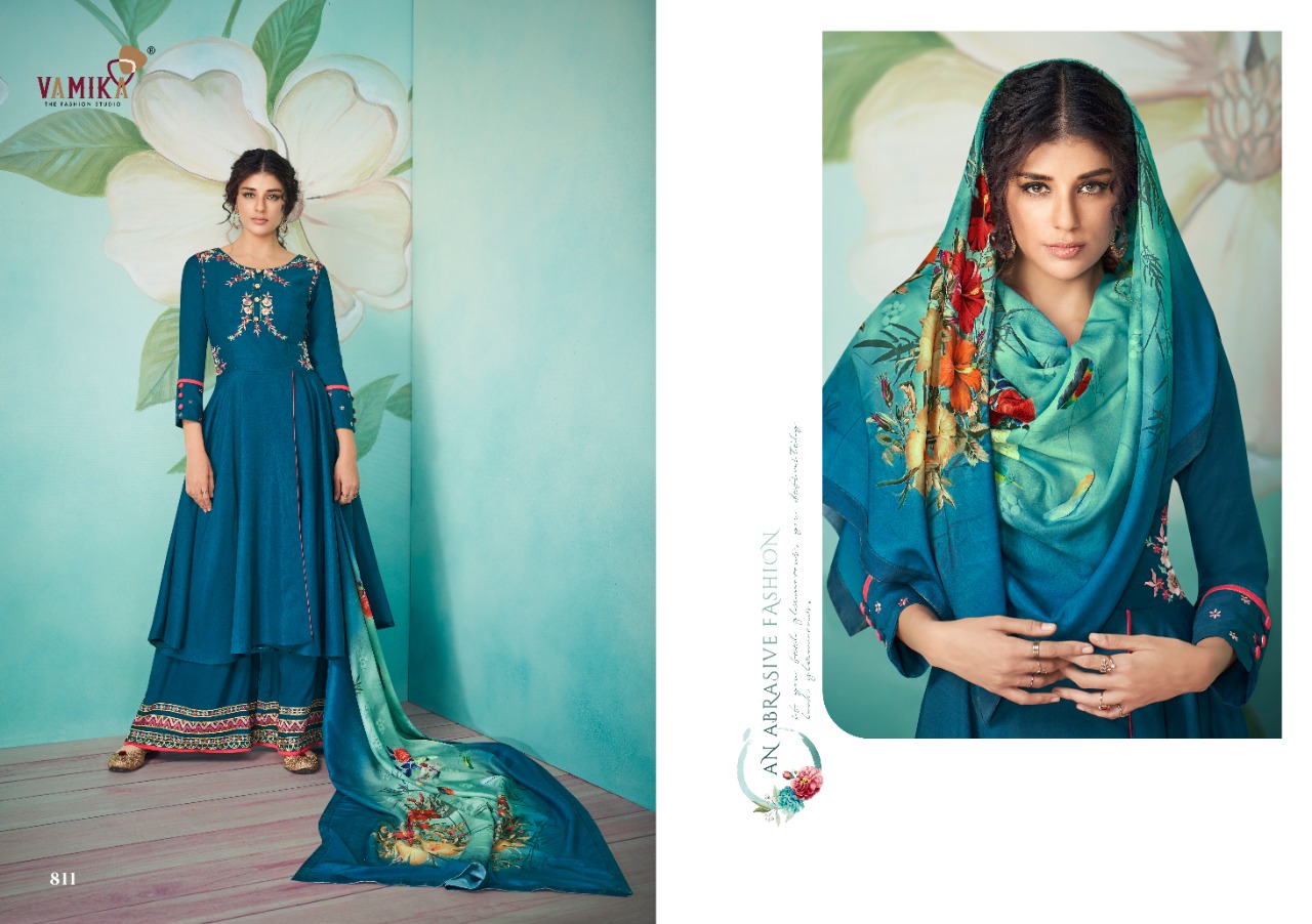 Vamika Presents Chahat Vol 2 Pure Maslin With Cotton Inner Fancy Salwar Kameez