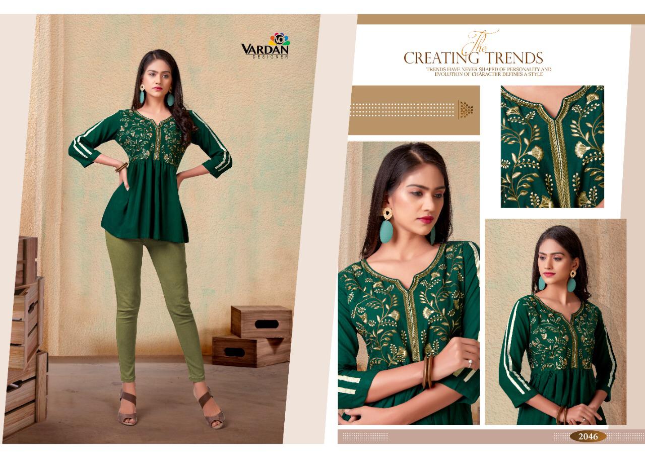 Vardan Designer Presents Nora Vol 1  Rayon Short Pattern Wholesale Rate  In Suart