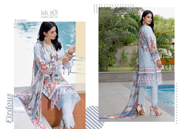 Fair Lady Presnets  Firdous Embroidery Collection Digital Print Wholesale Rate In Surat