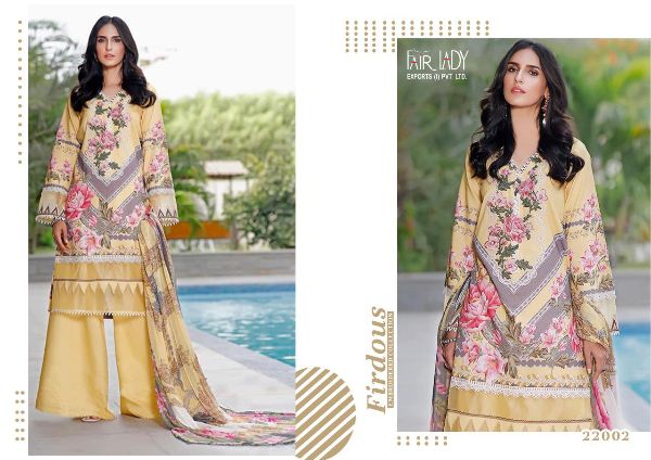 Fair Lady Presnets  Firdous Embroidery Collection Digital Print Wholesale Rate In Surat