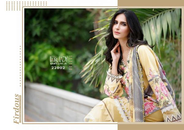 Fair Lady Presnets  Firdous Embroidery Collection Digital Print Wholesale Rate In Surat