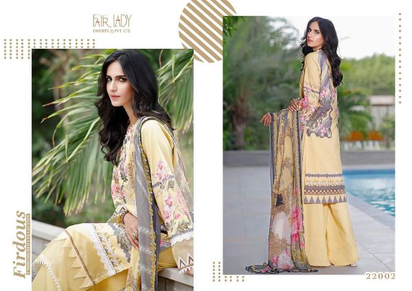 Fair Lady Presnets  Firdous Embroidery Collection Digital Print Wholesale Rate In Surat