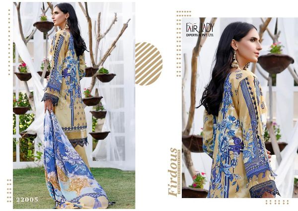 Fair Lady Presnets  Firdous Embroidery Collection Digital Print Wholesale Rate In Surat
