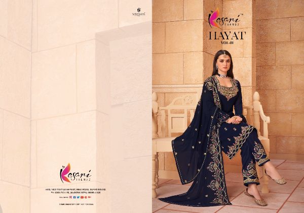 Kesari Trendz Presents Hayat Vol-1 Dress Material Wholesale Rate In Surat