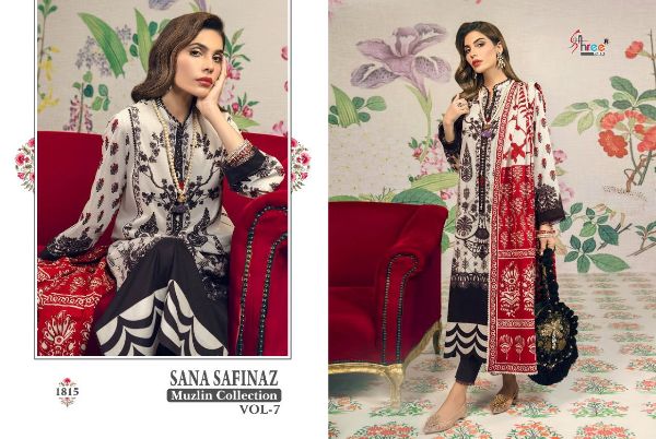 Shree Fabs Presnets Sana Safinaz Muzlin Collection Vol-07 Pakistani Suit Wholesale Rate In Surat