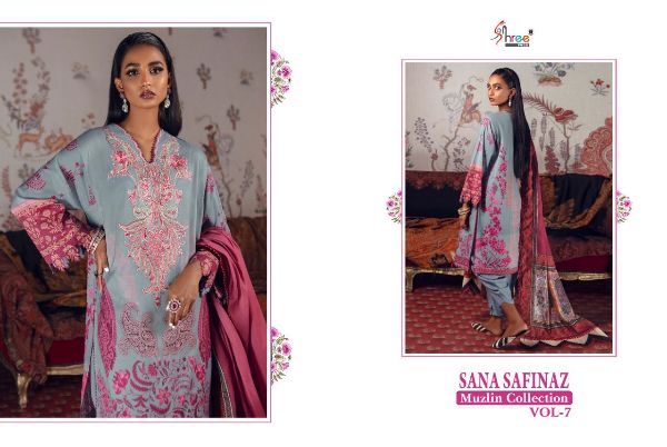 Shree Fabs Presnets Sana Safinaz Muzlin Collection Vol-07 Pakistani Suit Wholesale Rate In Surat