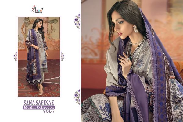 Shree Fabs Presnets Sana Safinaz Muzlin Collection Vol-07 Pakistani Suit Wholesale Rate In Surat