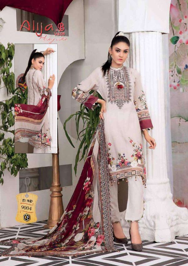 Keval Fabs Presnets  Alija B Vol 9 Heavy Cotton Printed Ladies Suits Wholesale Rate In Surat