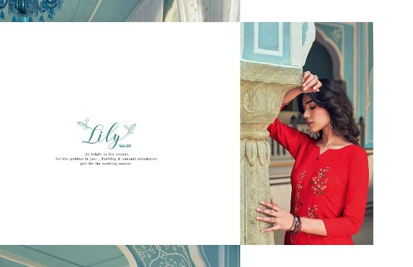 Kalaroop  Presnets Lily Vol 20  Rayon Embroidery Casual Wear Tops Wholesale Rate In Surat