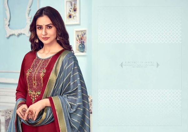 Kalarang Presents  Mihika  Jam Silk Cotton Casual Wear Dress Materials Wholesale Rate In Surat