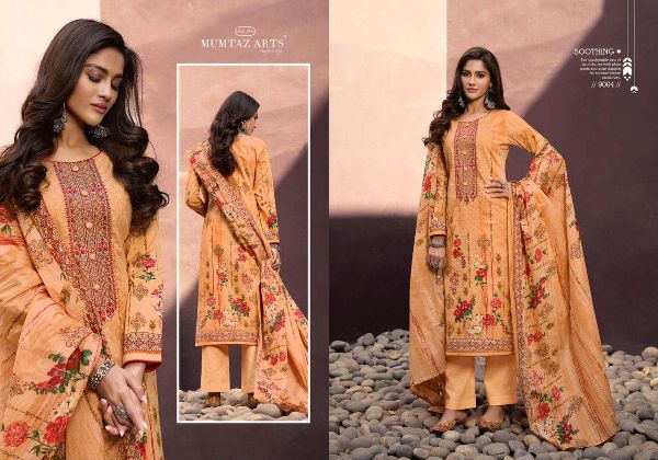 Mumtaz Arts Presnets Parineeta Lawn Cotton Designer Fancy Suits Wholesale Rate In Surat