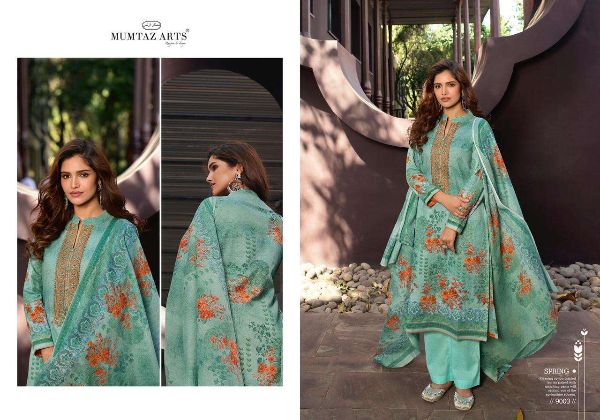 Mumtaz Arts Presnets Parineeta Lawn Cotton Designer Fancy Suits Wholesale Rate In Surat