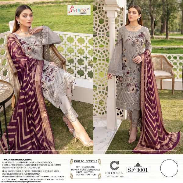 Sai Roze Fabs Presnets Crimson Salwar Suits Wholesale Rate In Surat