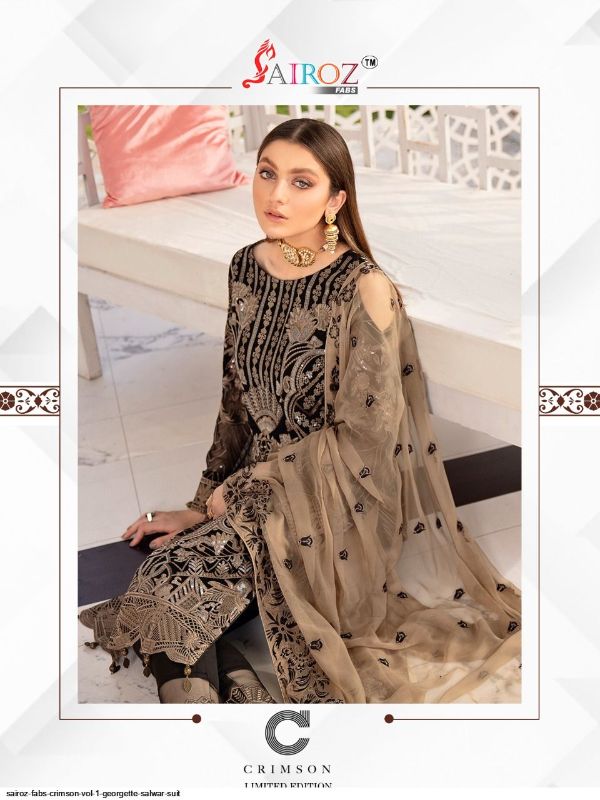 Sai Roze Fabs Presnets Crimson Salwar Suits Wholesale Rate In Surat