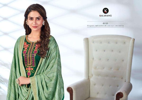 Kalarang Presnets  Saloni Vol 7 Jam Silk Cotton Casual Wear Suits Wholesale Rate In Surat