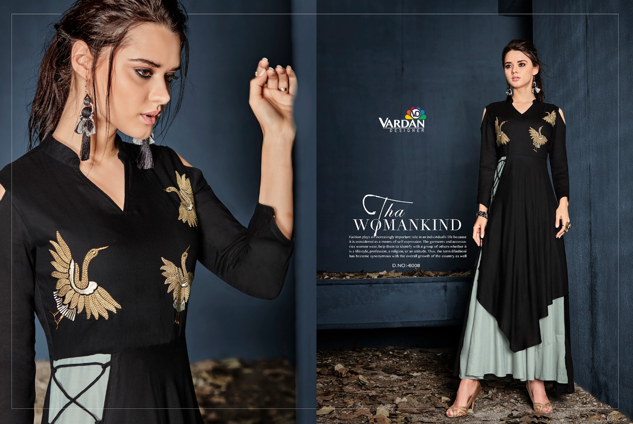 Vardan Designer Presents Gulnaz Vol 1 Rayon Gorgeous Look Kurti Catalog Wholesale Rate In Surat