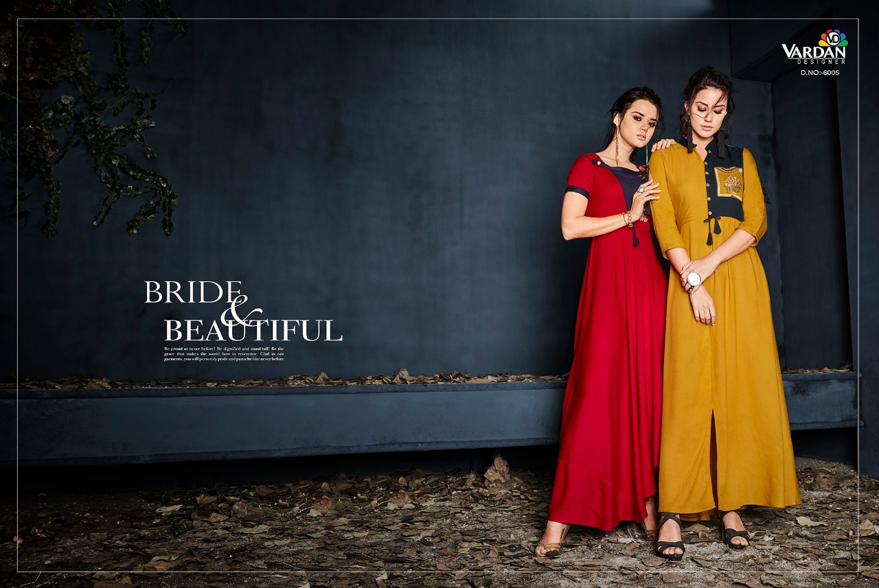 Vardan Designer Presents Gulnaz Vol 1 Rayon Gorgeous Look Kurti Catalog Wholesale Rate In Surat