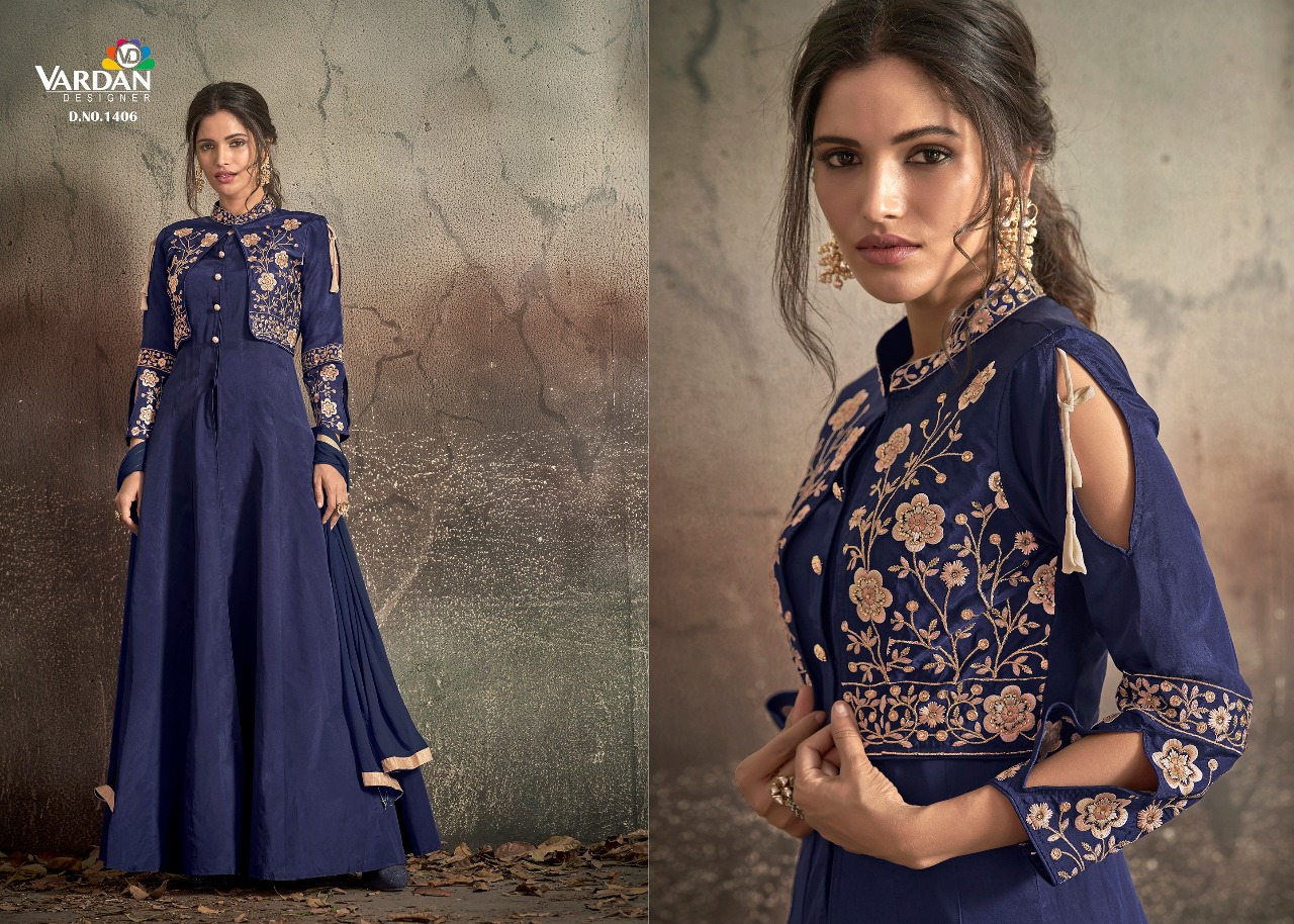 Vardan Designer Presents Navya Vol-14 Colourful Salwar Suits Wholesale Rate In Surat