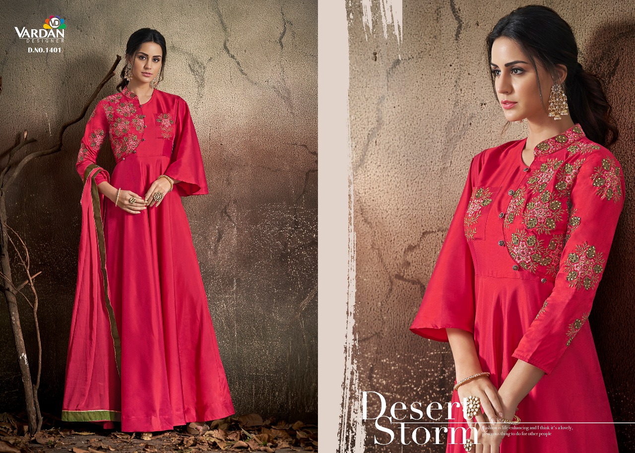 Vardan Designer Presents Navya Vol-14 Colourful Salwar Suits Wholesale Rate In Surat