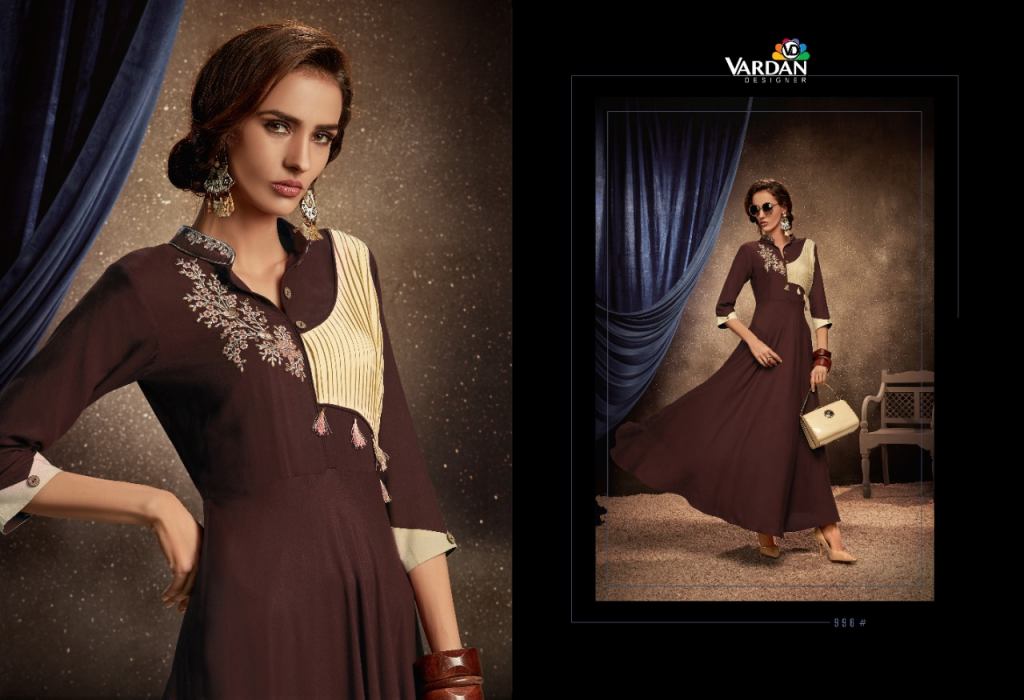 Vardan Presents Passion Vol 2 Designer Kurti Catalogue Designer Kurtis Wholesale Rate In Surat