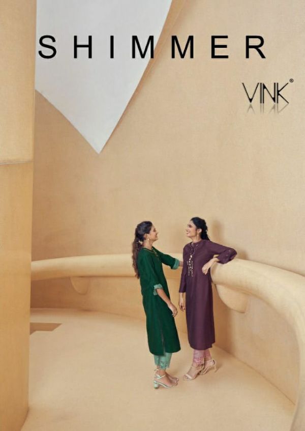 Vink Presnets  Shimmer Silk Gorgeous Look Top With Pant And Dupatta Catalog Wholesale Rate In Surat