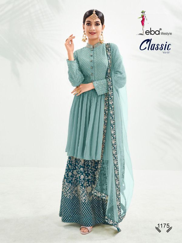 Eba Lifestyle Presnets Classic Vol 1 Partywear Sharara Suit Wholesale Rate  In Surat