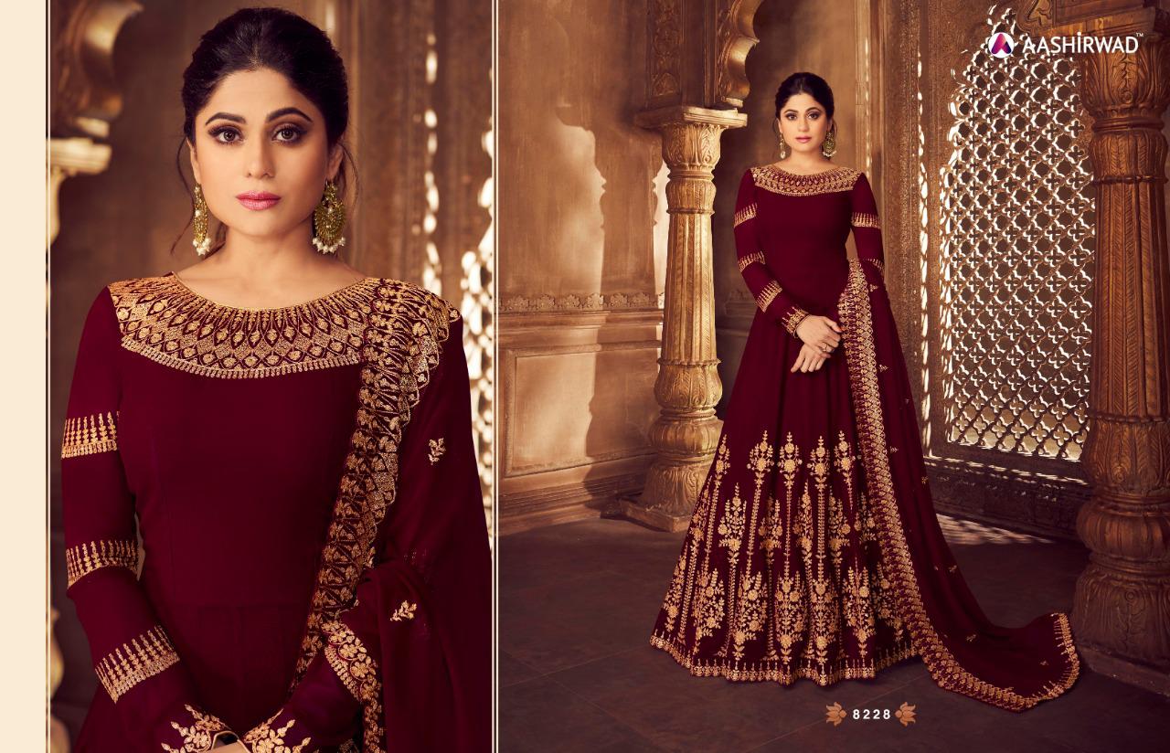 Anarkali Georgette Salwar Suits By Gulkand A Brand Of Aashirwad At Wholesale Rate In Surat