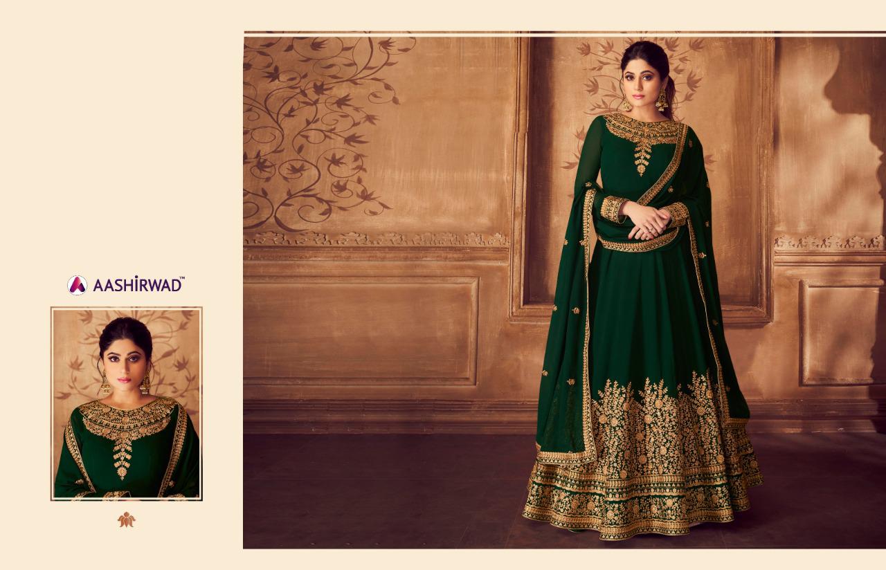 Anarkali Georgette Salwar Suits By Gulkand A Brand Of Aashirwad At Wholesale Rate In Surat