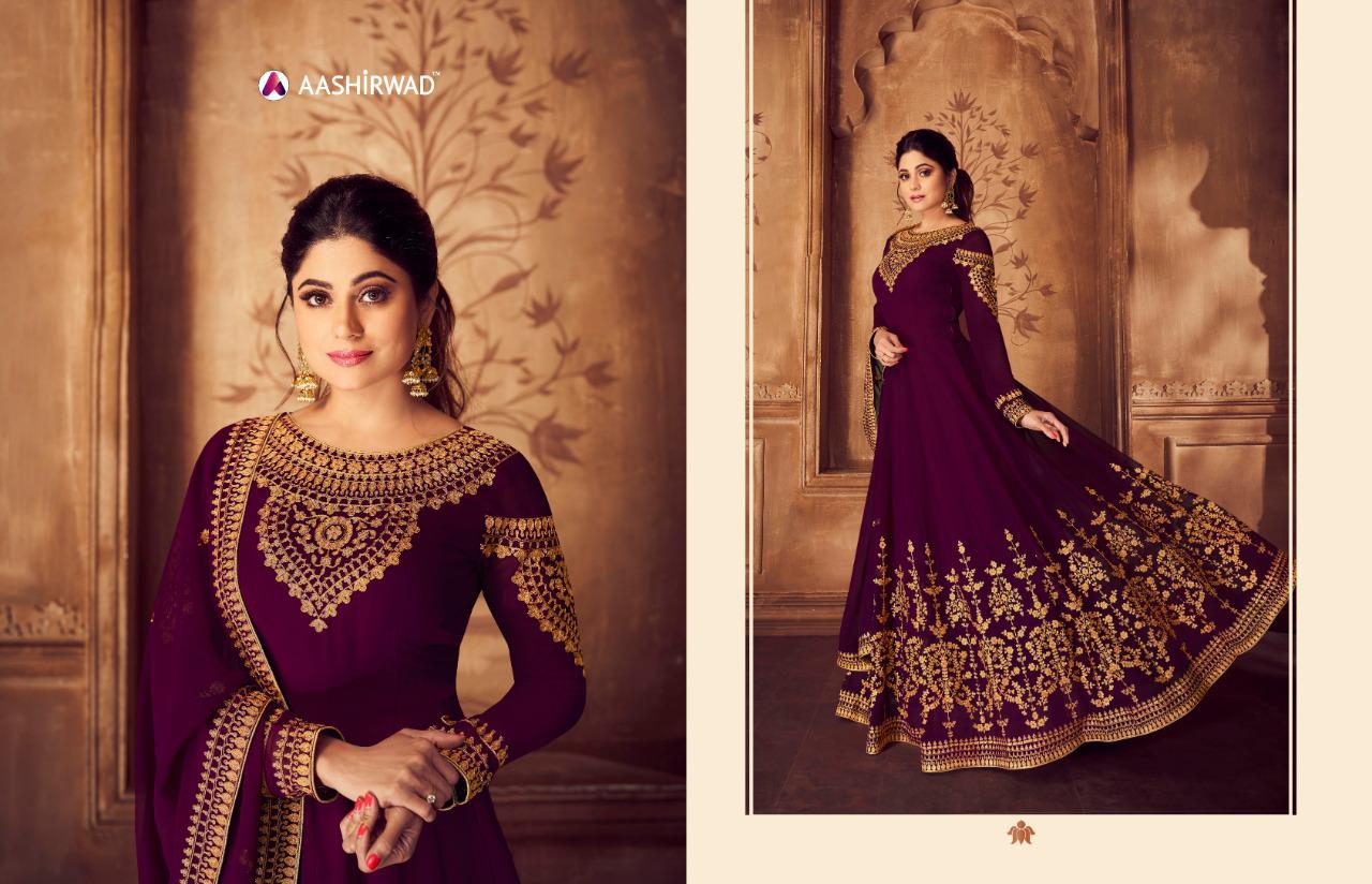 Anarkali Georgette Salwar Suits By Gulkand A Brand Of Aashirwad At Wholesale Rate In Surat