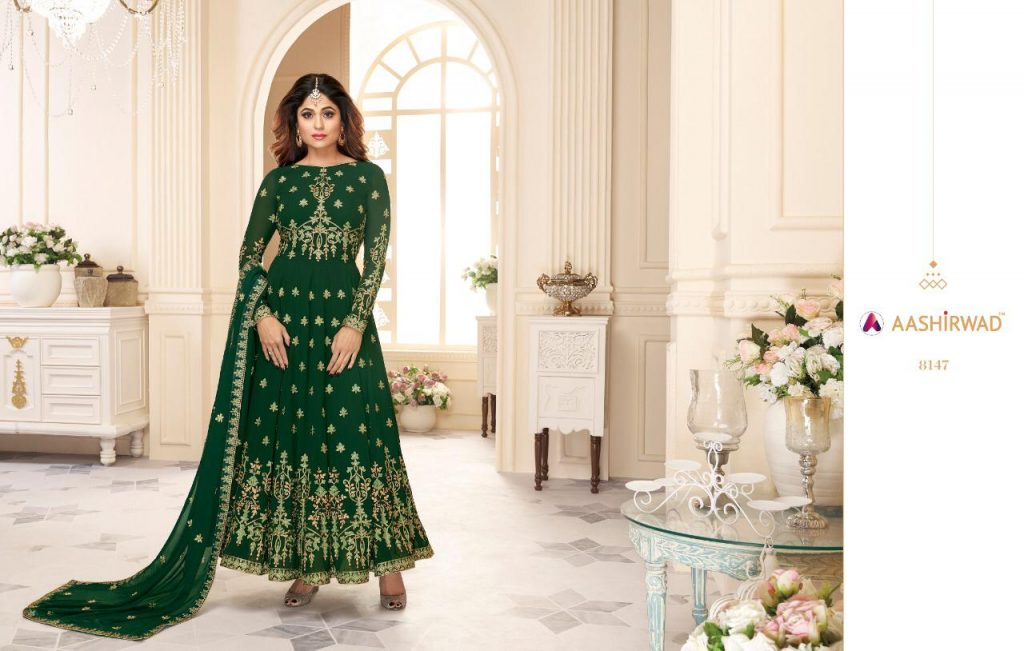Aashirwad Creation Presents Aziza Salwar Suits Wholesale Rate In Surat