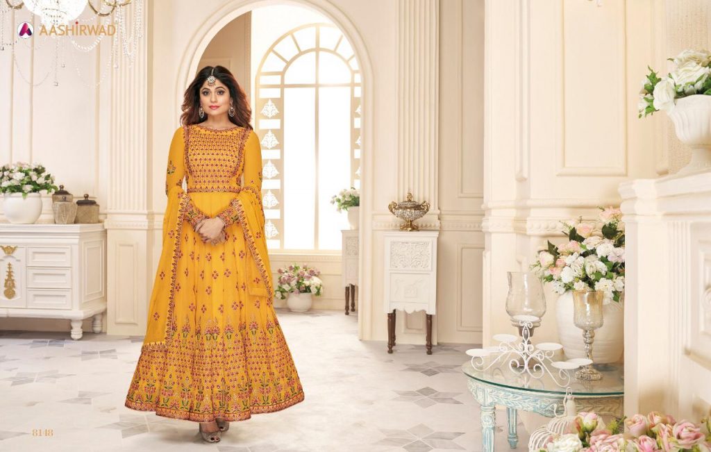Aashirwad Creation Presents Aziza Salwar Suits Wholesale Rate In Surat
