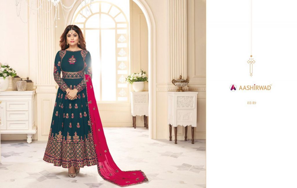Aashirwad Creation Presents Aziza Salwar Suits Wholesale Rate In Surat