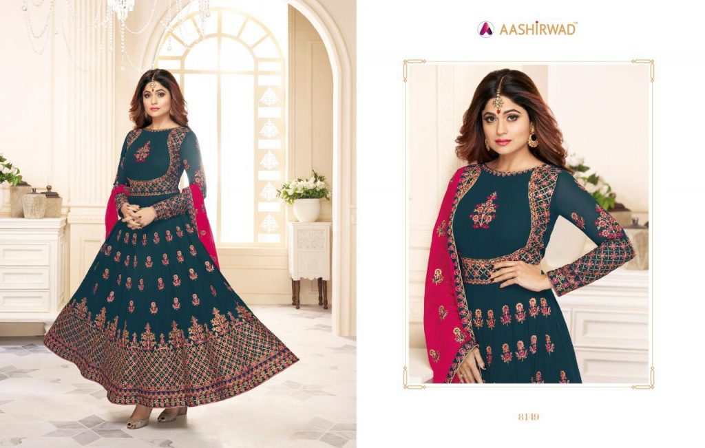 Aashirwad Creation Presents Aziza Salwar Suits Wholesale Rate In Surat