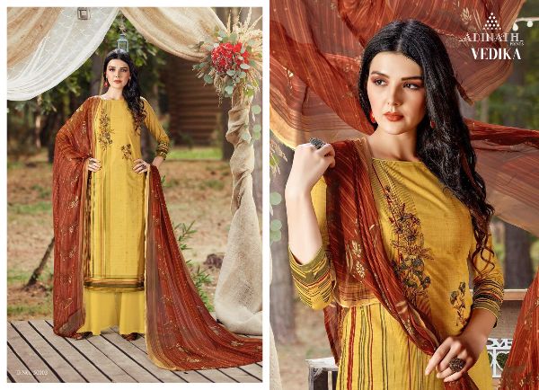Adinath Prints Presents Vedika Pashmina Print With Heavy Embroidery Work Salwar Kameez Wholesale Rate In Surat
