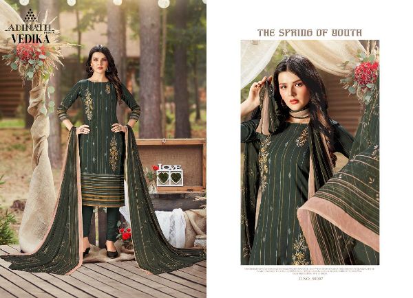 Adinath Prints Presents Vedika Pashmina Print With Heavy Embroidery Work Salwar Kameez Wholesale Rate In Surat