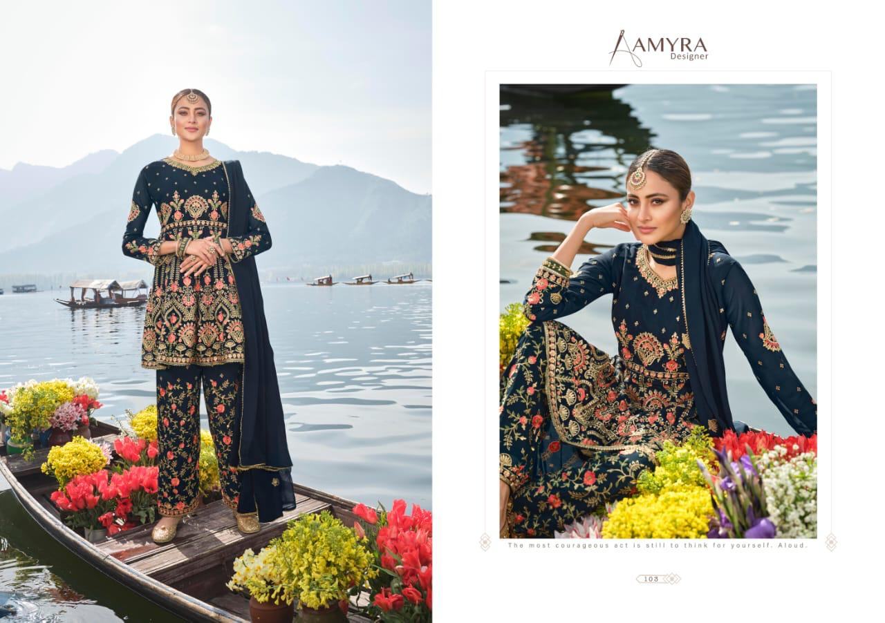 Amyra Designer Present Firdous Pakistani Suits At Wholesale Rate In Surat
