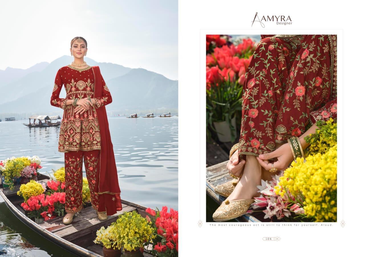 Amyra Designer Present Firdous Pakistani Suits At Wholesale Rate In Surat