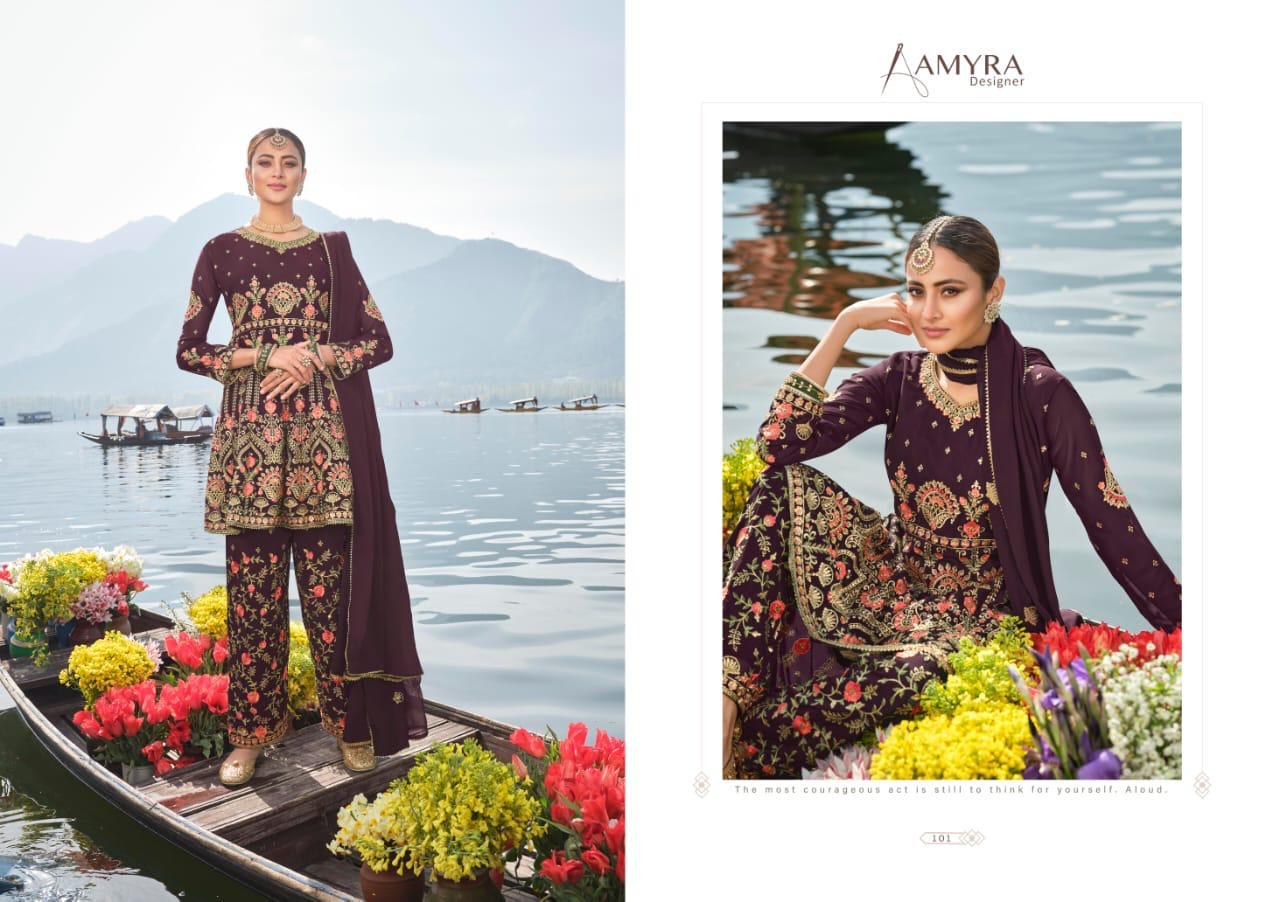 Amyra Designer Present Firdous Pakistani Suits At Wholesale Rate In Surat