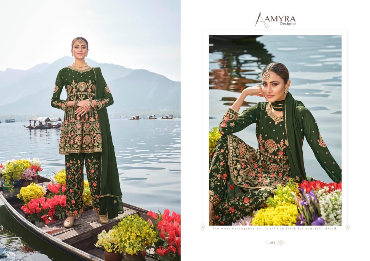 Amyra Designer Present Firdous Pakistani Suits At Wholesale Rate In Surat