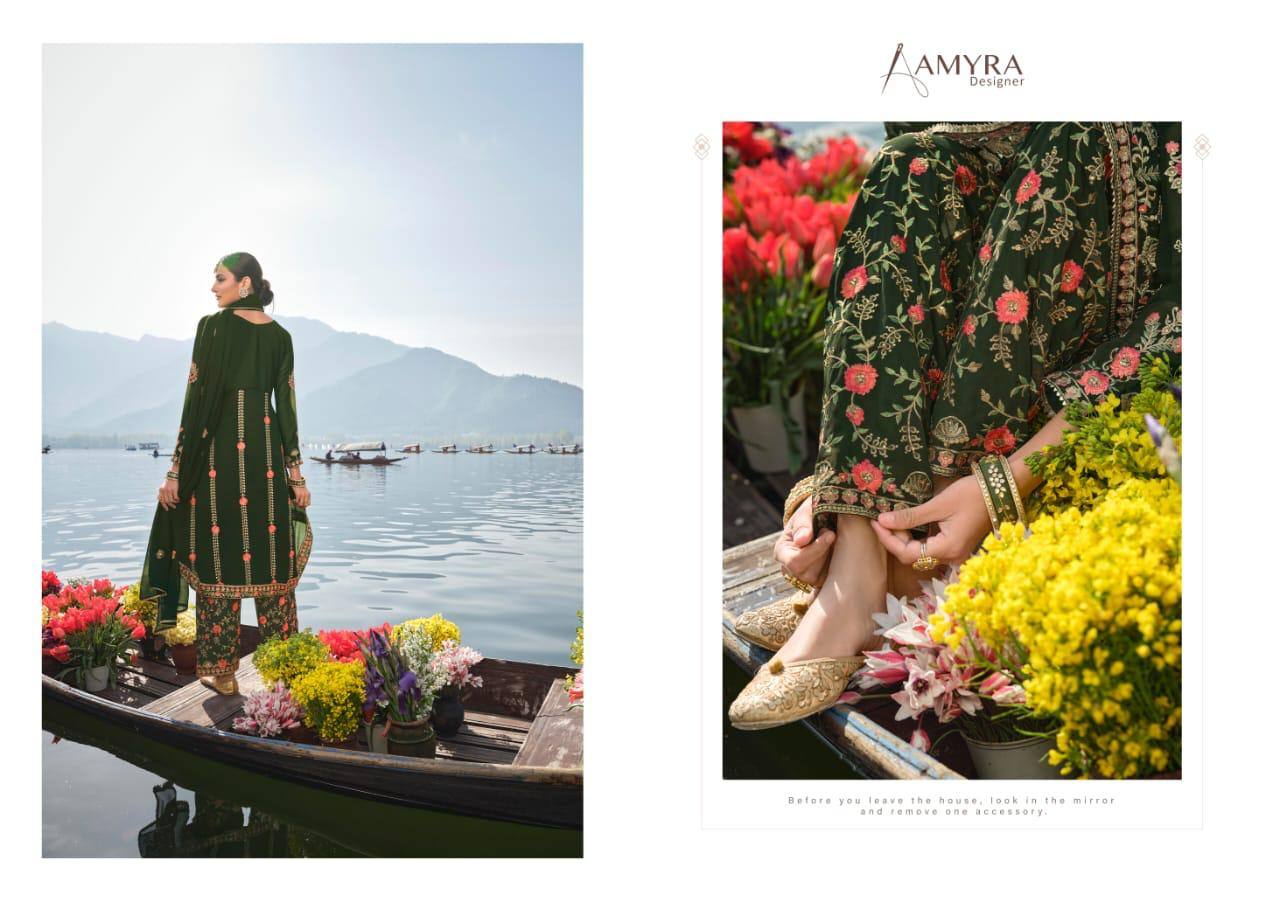 Amyra Designer Present Firdous Pakistani Suits At Wholesale Rate In Surat
