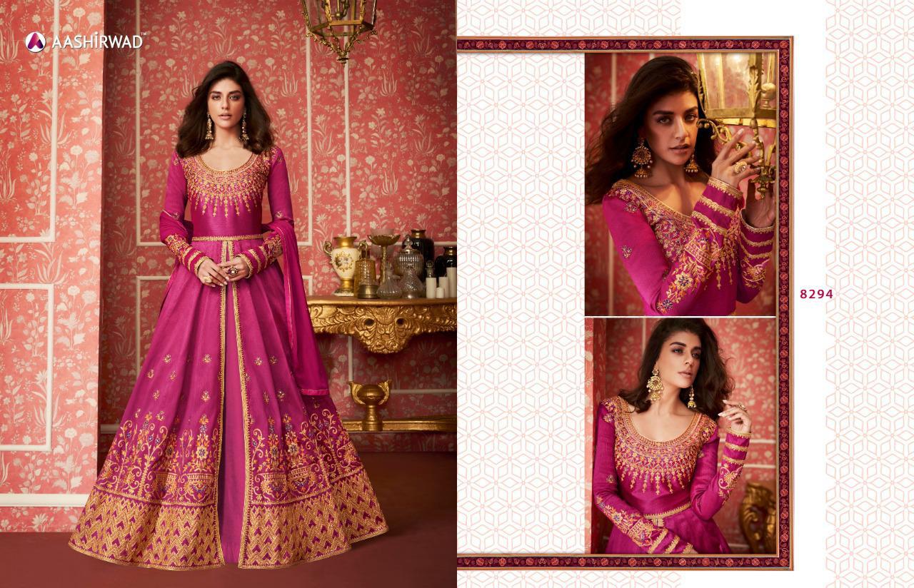 Aashirwad Creation Presents  Lihaaz 8291-8296 Series Exclusive Bridal Dresses Wholesale Rate In Surat