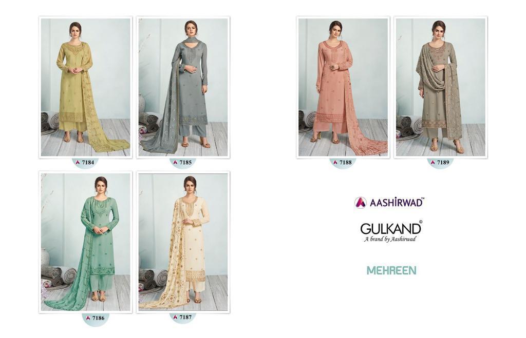 Mehreen Heavy Worked Georgette Salwar Suits By Gulkand A Brand Of Aashirwad At Wholesale Rate In Surat