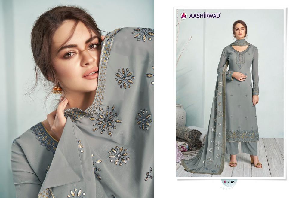 Mehreen Heavy Worked Georgette Salwar Suits By Gulkand A Brand Of Aashirwad At Wholesale Rate In Surat