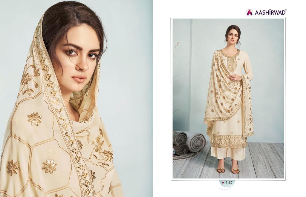 Mehreen Heavy Worked Georgette Salwar Suits By Gulkand A Brand Of Aashirwad At Wholesale Rate In Surat