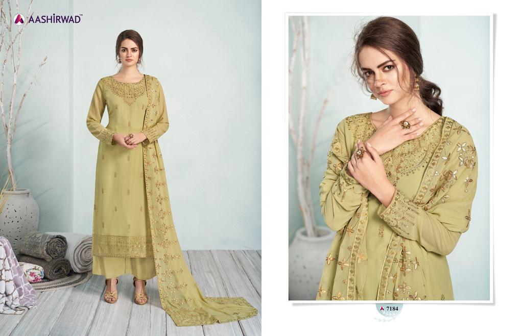 Mehreen Heavy Worked Georgette Salwar Suits By Gulkand A Brand Of Aashirwad At Wholesale Rate In Surat