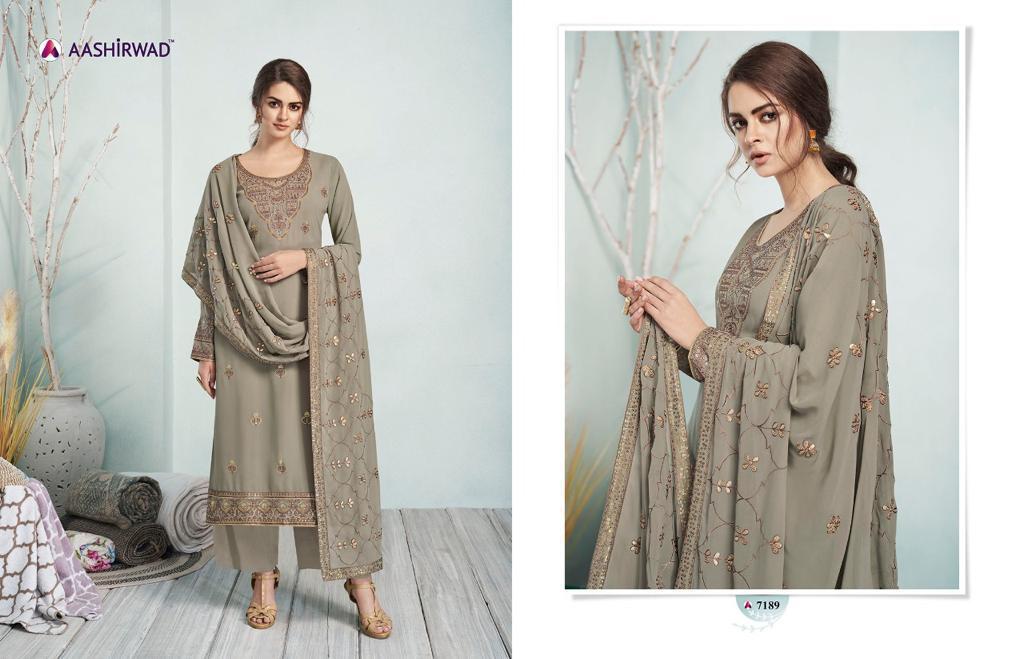 Mehreen Heavy Worked Georgette Salwar Suits By Gulkand A Brand Of Aashirwad At Wholesale Rate In Surat