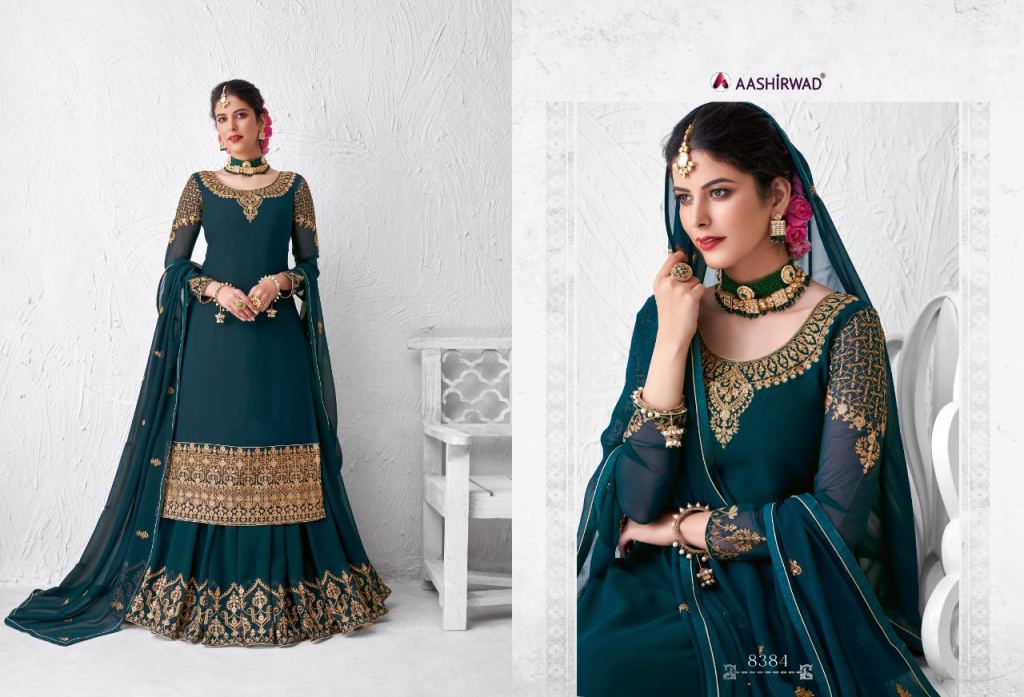 Meraki 8380 Series Party Wear Salwar Kameez By Aashirwad At Wholesale Rate In Surat