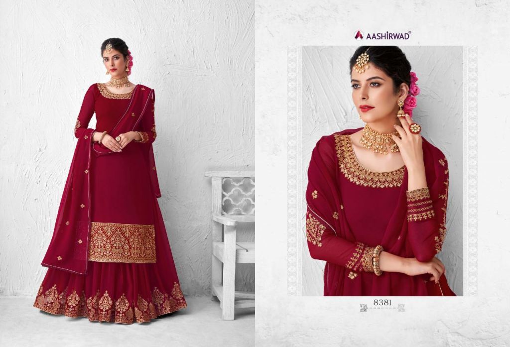 Meraki 8380 Series Party Wear Salwar Kameez By Aashirwad At Wholesale Rate In Surat